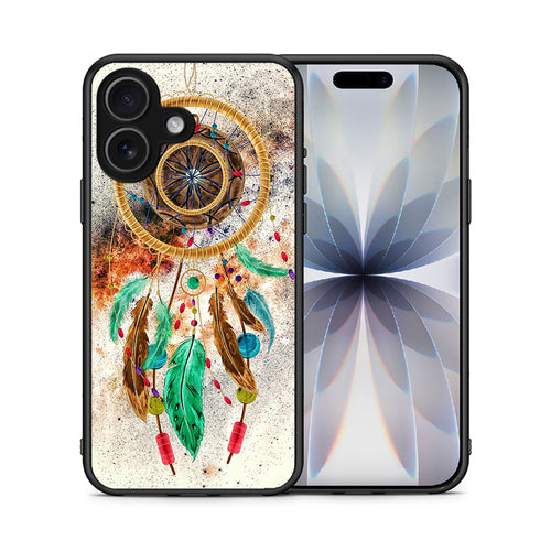 Θήκη iPhone 17 DreamCatcher Boho από τη Smartfits με σχέδιο στο πίσω μέρος και μαύρο περίβλημα | iPhone 17 DreamCatcher Boho case with colorful back and black bezels