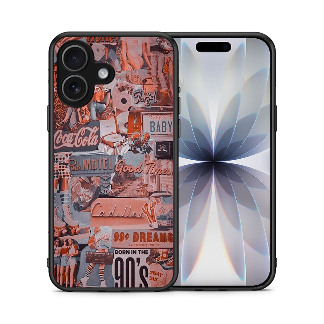 Θήκη iPhone 17 Born In 90s από τη Smartfits με σχέδιο στο πίσω μέρος και μαύρο περίβλημα | iPhone 17 Born In 90s case with colorful back and black bezels