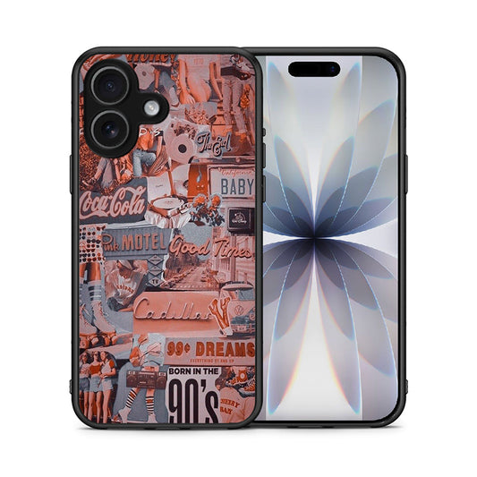 Θήκη iPhone 17 Born In 90s από τη Smartfits με σχέδιο στο πίσω μέρος και μαύρο περίβλημα | iPhone 17 Born In 90s case with colorful back and black bezels