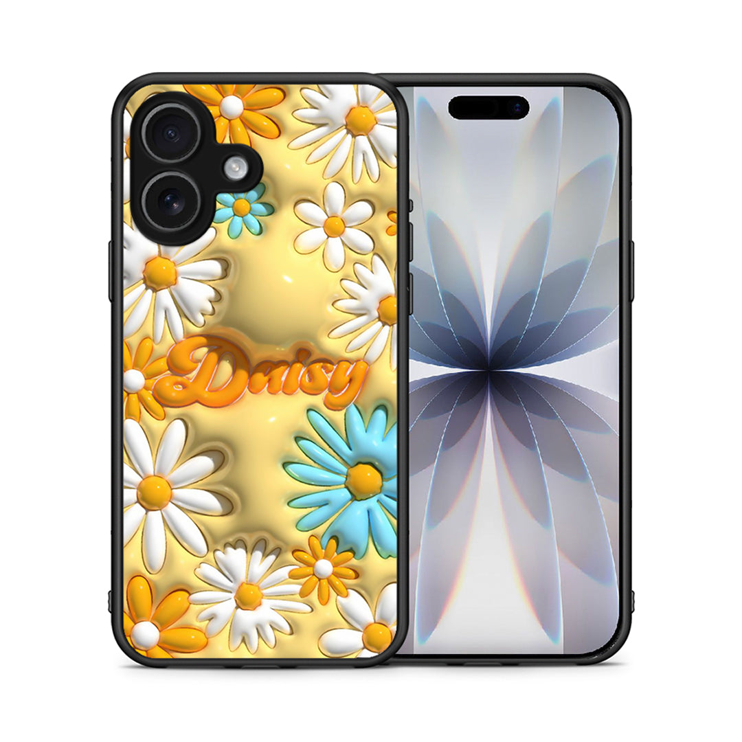Θήκη iPhone 17 Bubble Daisies από τη Smartfits με σχέδιο στο πίσω μέρος και μαύρο περίβλημα | iPhone 17 Bubble Daisies case with colorful back and black bezels