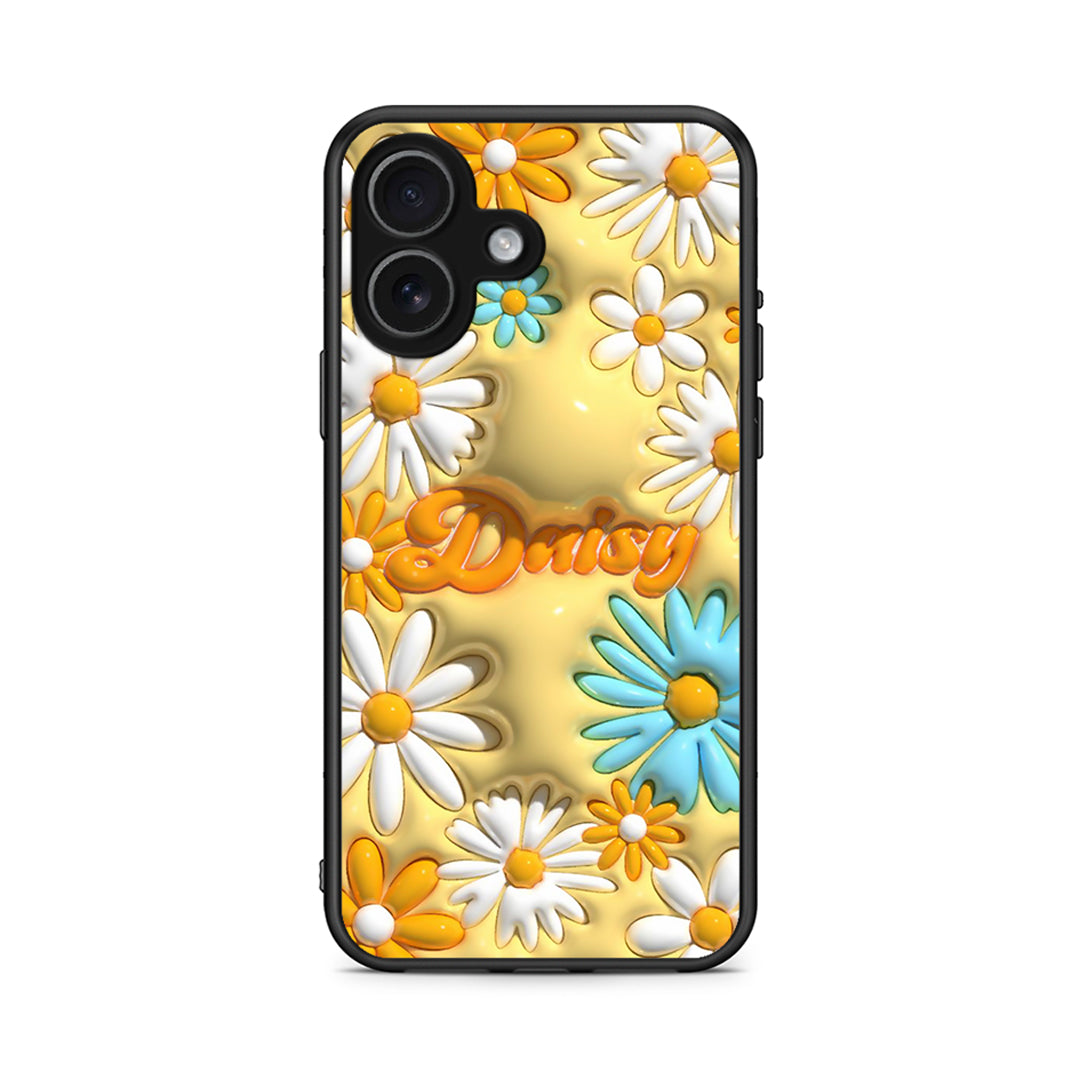 iPhone 17 Bubble Daisies θήκη από τη Smartfits με σχέδιο στο πίσω μέρος και μαύρο περίβλημα | Smartphone case with colorful back and black bezels by Smartfits