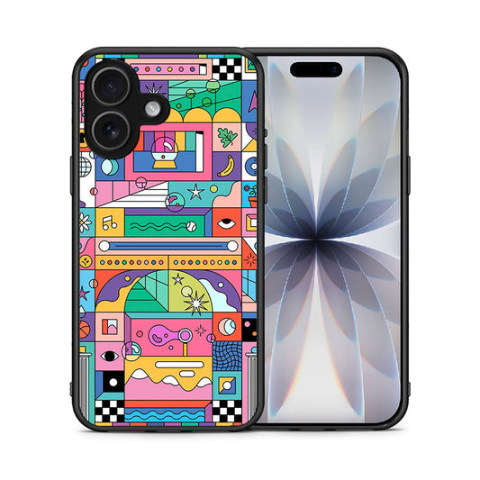 Θήκη iPhone 17 Bubbles Soap από τη Smartfits με σχέδιο στο πίσω μέρος και μαύρο περίβλημα | iPhone 17 Bubbles Soap case with colorful back and black bezels