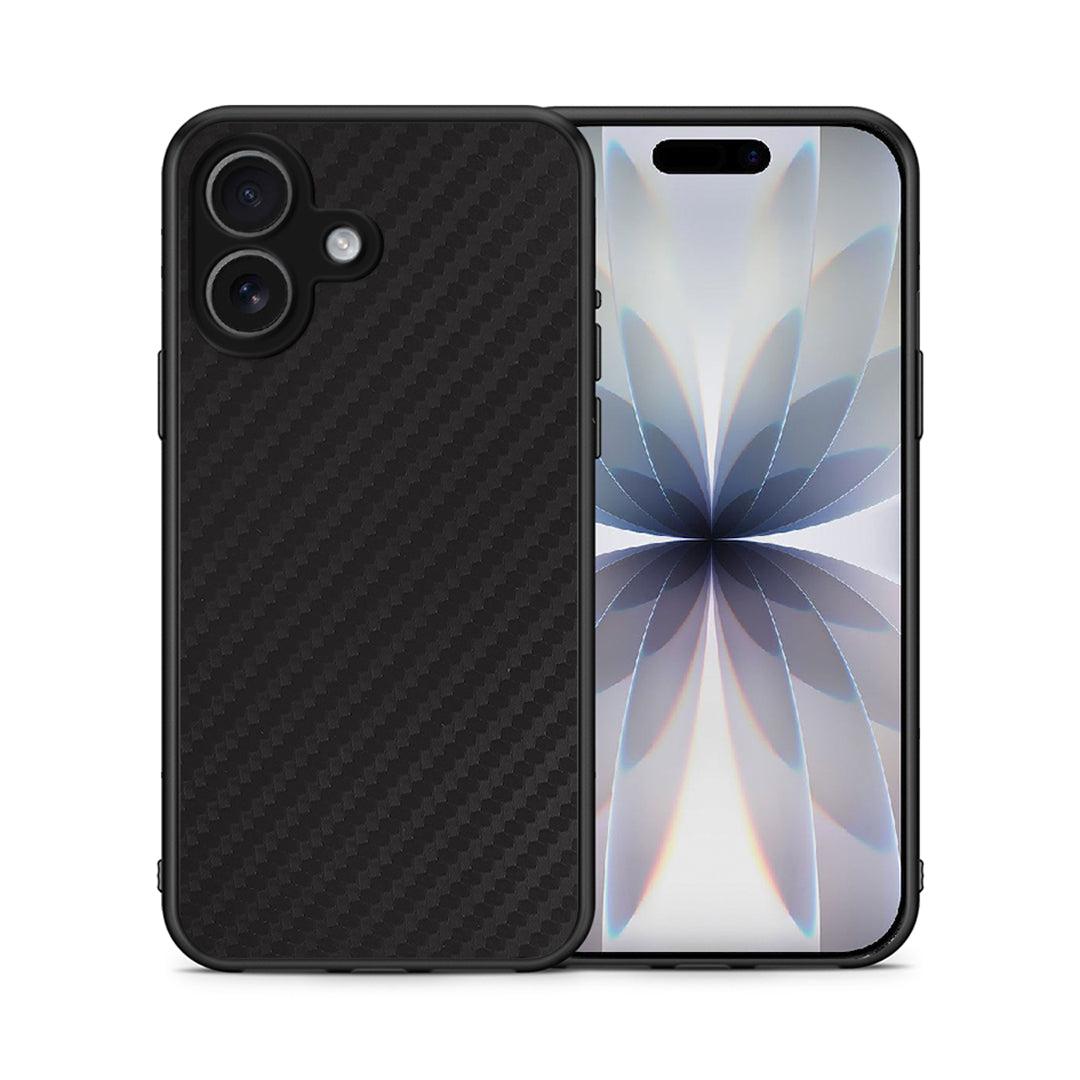 Θήκη iPhone 17 Carbon Black από τη Smartfits με σχέδιο στο πίσω μέρος και μαύρο περίβλημα | iPhone 17 Carbon Black case with colorful back and black bezels