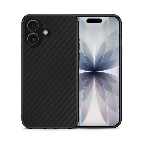 Θήκη iPhone 17 Carbon Black από τη Smartfits με σχέδιο στο πίσω μέρος και μαύρο περίβλημα | iPhone 17 Carbon Black case with colorful back and black bezels