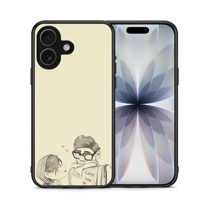 Θήκη iPhone 17 Carl And Ellie από τη Smartfits με σχέδιο στο πίσω μέρος και μαύρο περίβλημα | iPhone 17 Carl And Ellie case with colorful back and black bezels