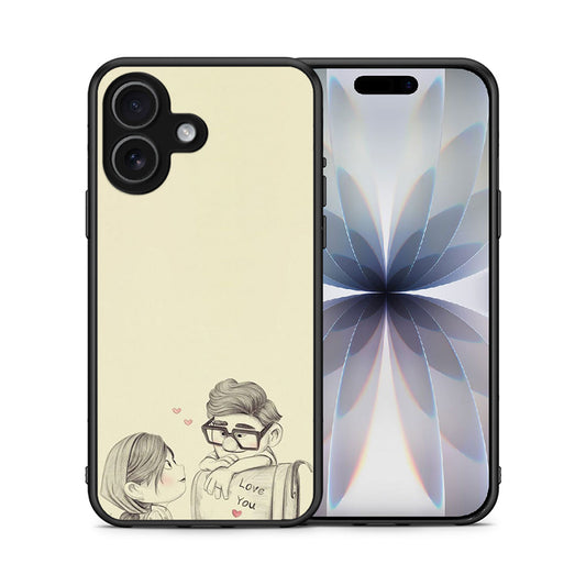 Θήκη iPhone 17 Carl And Ellie από τη Smartfits με σχέδιο στο πίσω μέρος και μαύρο περίβλημα | iPhone 17 Carl And Ellie case with colorful back and black bezels