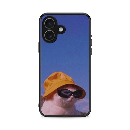 iPhone 17 Cat Diva θήκη από τη Smartfits με σχέδιο στο πίσω μέρος και μαύρο περίβλημα | Smartphone case with colorful back and black bezels by Smartfits