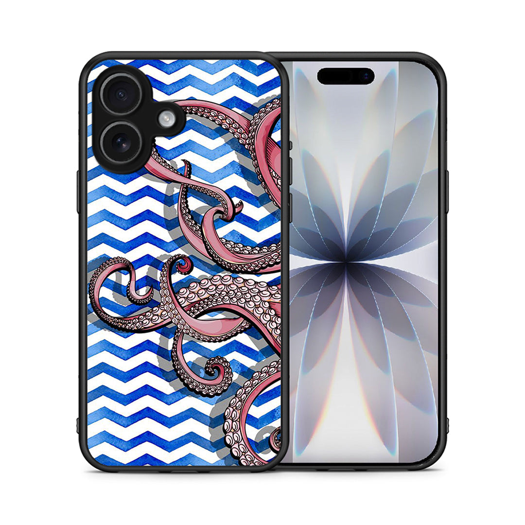 Θήκη iPhone 17 Chevron Devilfish από τη Smartfits με σχέδιο στο πίσω μέρος και μαύρο περίβλημα | iPhone 17 Chevron Devilfish case with colorful back and black bezels