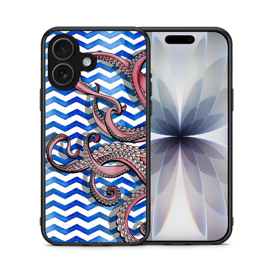 Θήκη iPhone 17 Chevron Devilfish από τη Smartfits με σχέδιο στο πίσω μέρος και μαύρο περίβλημα | iPhone 17 Chevron Devilfish case with colorful back and black bezels