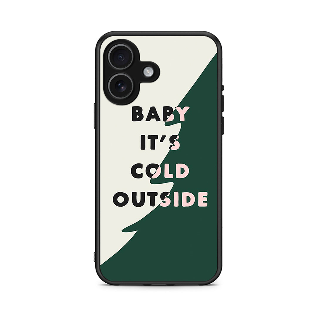 iPhone 17 Cold Outside θήκη από τη Smartfits με σχέδιο στο πίσω μέρος και μαύρο περίβλημα | Smartphone case with colorful back and black bezels by Smartfits