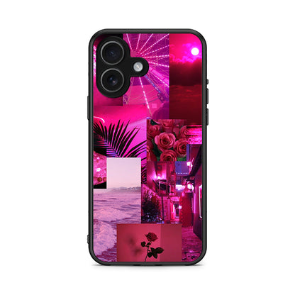 iPhone 17 Collage Red Roses Θήκη Αγίου Βαλεντίνου από τη Smartfits με σχέδιο στο πίσω μέρος και μαύρο περίβλημα | Smartphone case with colorful back and black bezels by Smartfits