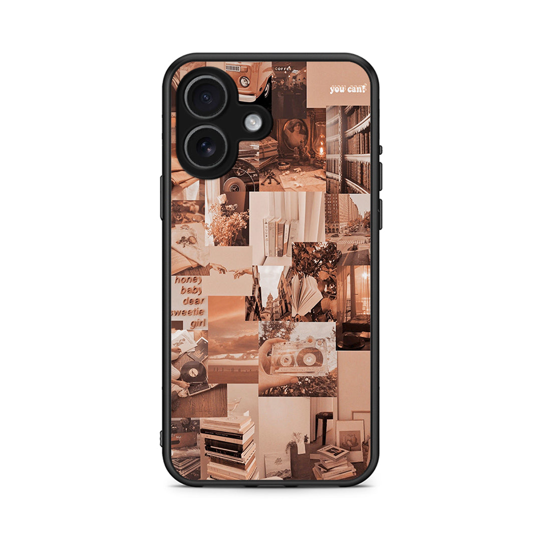 iPhone 17 Collage You Can Θήκη Αγίου Βαλεντίνου από τη Smartfits με σχέδιο στο πίσω μέρος και μαύρο περίβλημα | Smartphone case with colorful back and black bezels by Smartfits