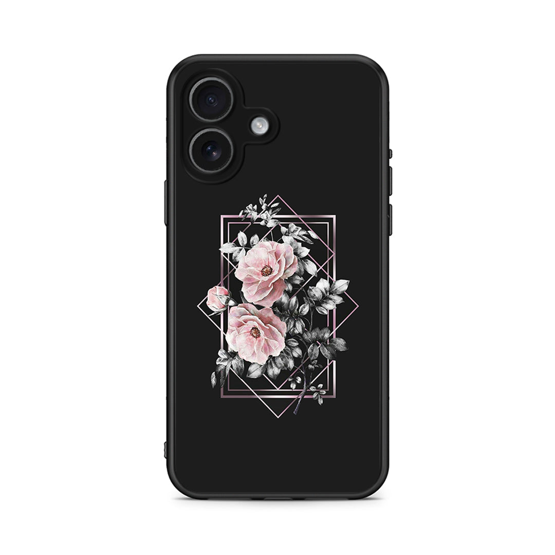 4 - iPhone 17 Frame Flower case, cover, bumper