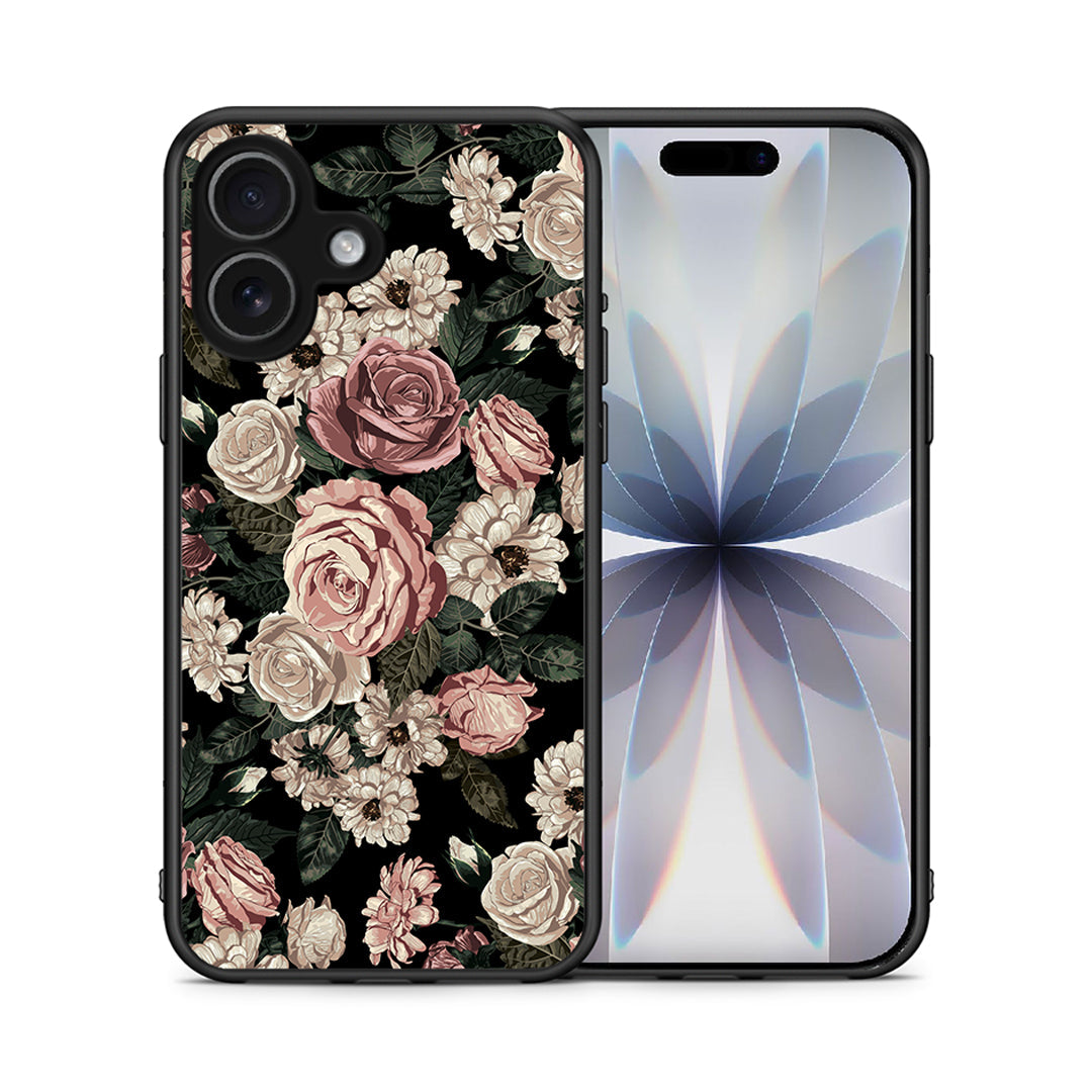 Θήκη iPhone 17 Wild Roses Flower από τη Smartfits με σχέδιο στο πίσω μέρος και μαύρο περίβλημα | iPhone 17 Wild Roses Flower case with colorful back and black bezels