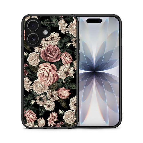 Θήκη iPhone 17 Wild Roses Flower από τη Smartfits με σχέδιο στο πίσω μέρος και μαύρο περίβλημα | iPhone 17 Wild Roses Flower case with colorful back and black bezels