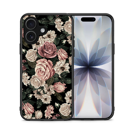 Θήκη iPhone 17 Wild Roses Flower από τη Smartfits με σχέδιο στο πίσω μέρος και μαύρο περίβλημα | iPhone 17 Wild Roses Flower case with colorful back and black bezels