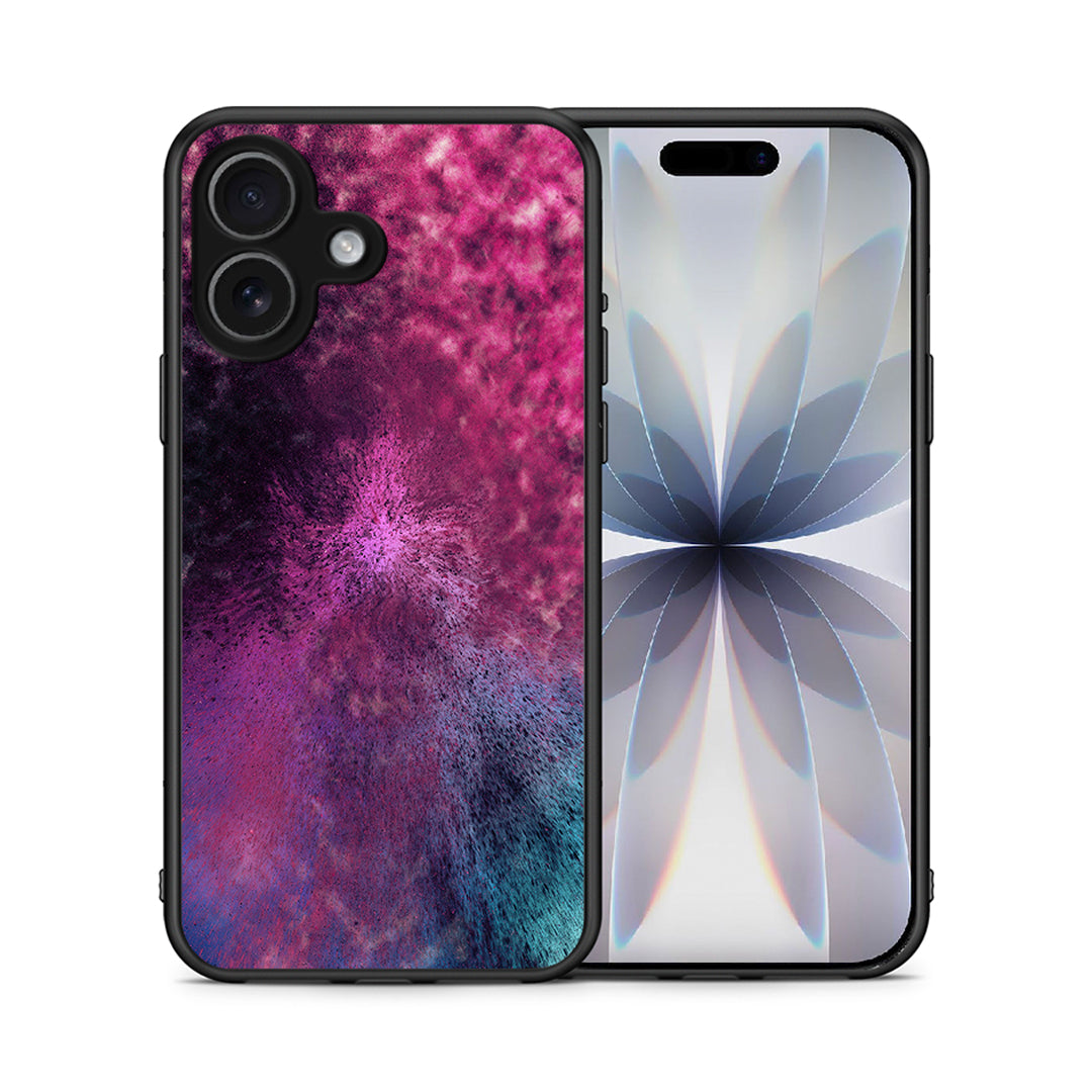 Θήκη iPhone 17 Aurora Galaxy από τη Smartfits με σχέδιο στο πίσω μέρος και μαύρο περίβλημα | iPhone 17 Aurora Galaxy case with colorful back and black bezels