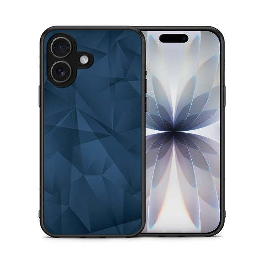 Θήκη iPhone 17 Blue Abstract Geometric από τη Smartfits με σχέδιο στο πίσω μέρος και μαύρο περίβλημα | iPhone 17 Blue Abstract Geometric case with colorful back and black bezels
