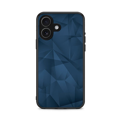 39 - iPhone 17 Blue Abstract Geometric case, cover, bumper