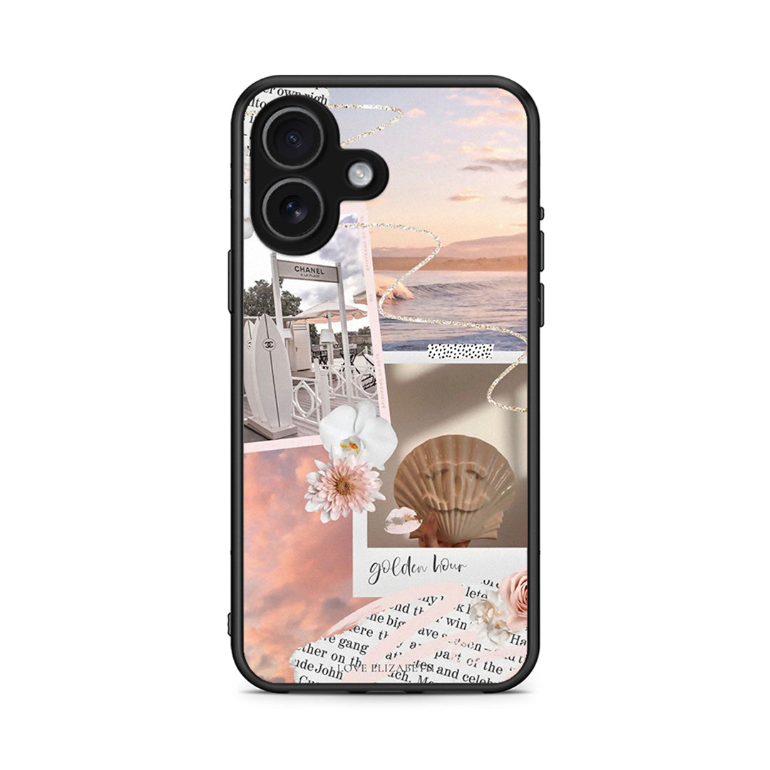 iPhone 17 Golden Hour Θήκη Αγίου Βαλεντίνου από τη Smartfits με σχέδιο στο πίσω μέρος και μαύρο περίβλημα | Smartphone case with colorful back and black bezels by Smartfits