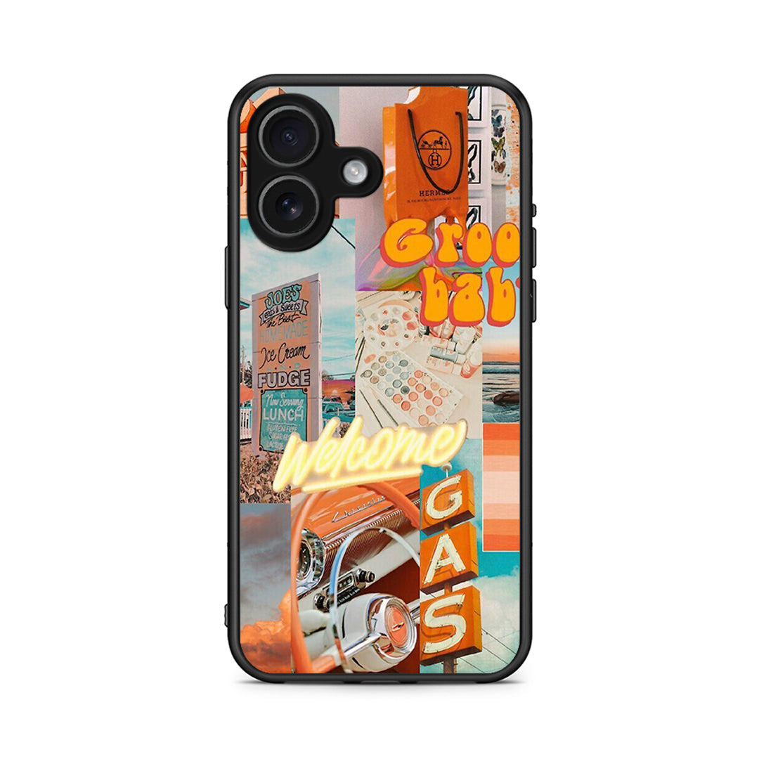 iPhone 17 Groovy Babe Θήκη Αγίου Βαλεντίνου από τη Smartfits με σχέδιο στο πίσω μέρος και μαύρο περίβλημα | Smartphone case with colorful back and black bezels by Smartfits