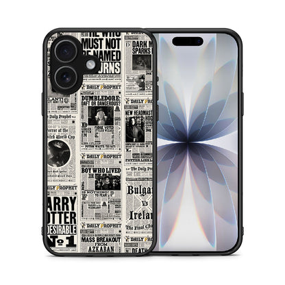Θήκη iPhone 17 Harry Paper από τη Smartfits με σχέδιο στο πίσω μέρος και μαύρο περίβλημα | iPhone 17 Harry Paper case with colorful back and black bezels