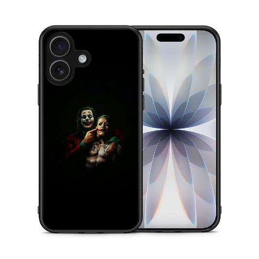 Θήκη iPhone 17 Clown Hero από τη Smartfits με σχέδιο στο πίσω μέρος και μαύρο περίβλημα | iPhone 17 Clown Hero case with colorful back and black bezels