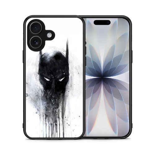 Θήκη iPhone 17 Paint Bat Hero από τη Smartfits με σχέδιο στο πίσω μέρος και μαύρο περίβλημα | iPhone 17 Paint Bat Hero case with colorful back and black bezels