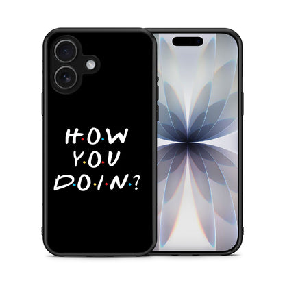 Θήκη iPhone 17 How You Doin από τη Smartfits με σχέδιο στο πίσω μέρος και μαύρο περίβλημα | iPhone 17 How You Doin case with colorful back and black bezels