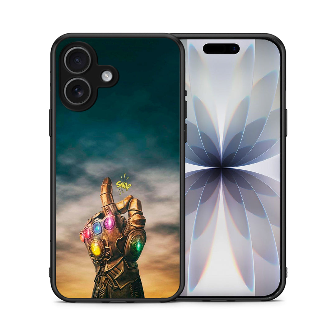 Θήκη iPhone 17 Infinity Snap από τη Smartfits με σχέδιο στο πίσω μέρος και μαύρο περίβλημα | iPhone 17 Infinity Snap case with colorful back and black bezels