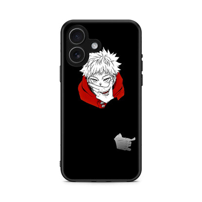 iPhone 17 Itadori Anime θήκη από τη Smartfits με σχέδιο στο πίσω μέρος και μαύρο περίβλημα | Smartphone case with colorful back and black bezels by Smartfits