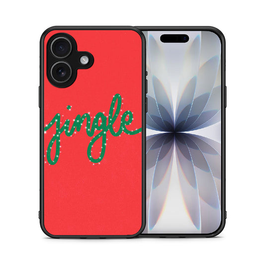Θήκη iPhone 17 Jingle Xmas από τη Smartfits με σχέδιο στο πίσω μέρος και μαύρο περίβλημα | iPhone 17 Jingle Xmas case with colorful back and black bezels