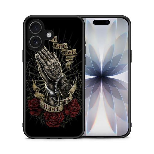 Θήκη iPhone 17 Judge By God από τη Smartfits με σχέδιο στο πίσω μέρος και μαύρο περίβλημα | iPhone 17 Judge By God case with colorful back and black bezels