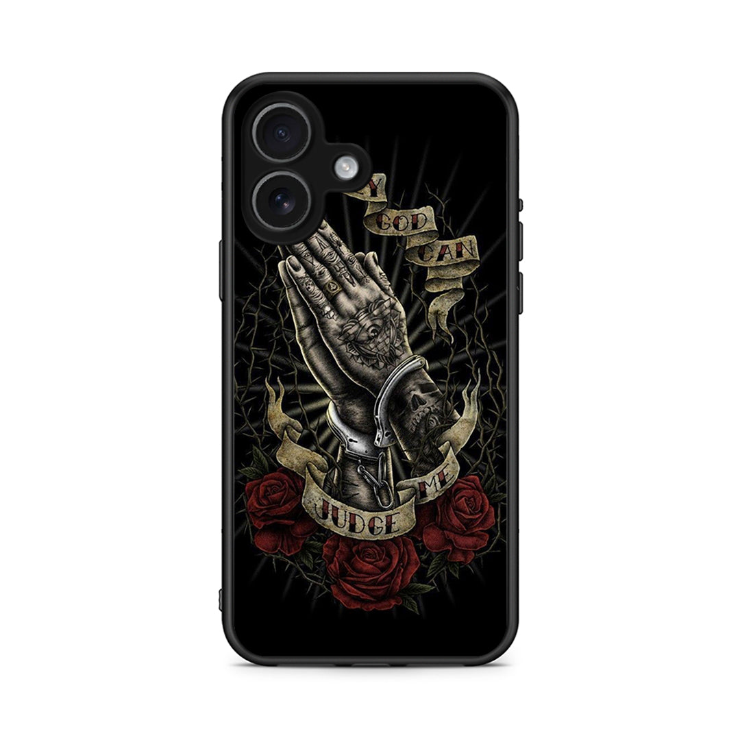 iPhone 17 Judge By God θήκη από τη Smartfits με σχέδιο στο πίσω μέρος και μαύρο περίβλημα | Smartphone case with colorful back and black bezels by Smartfits