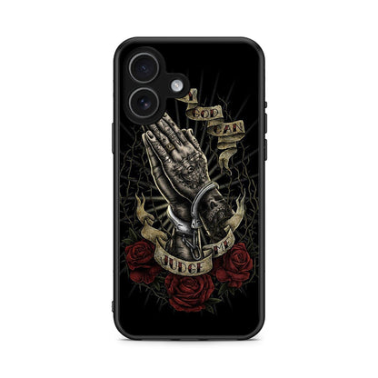 iPhone 17 Judge By God θήκη από τη Smartfits με σχέδιο στο πίσω μέρος και μαύρο περίβλημα | Smartphone case with colorful back and black bezels by Smartfits