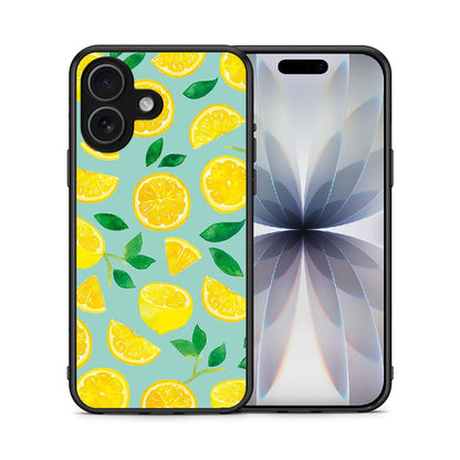 Θήκη iPhone 17 Lemons από τη Smartfits με σχέδιο στο πίσω μέρος και μαύρο περίβλημα | iPhone 17 Lemons case with colorful back and black bezels