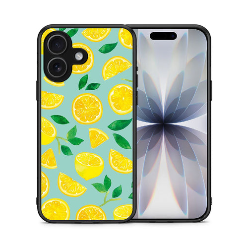 Θήκη iPhone 17 Lemons από τη Smartfits με σχέδιο στο πίσω μέρος και μαύρο περίβλημα | iPhone 17 Lemons case with colorful back and black bezels