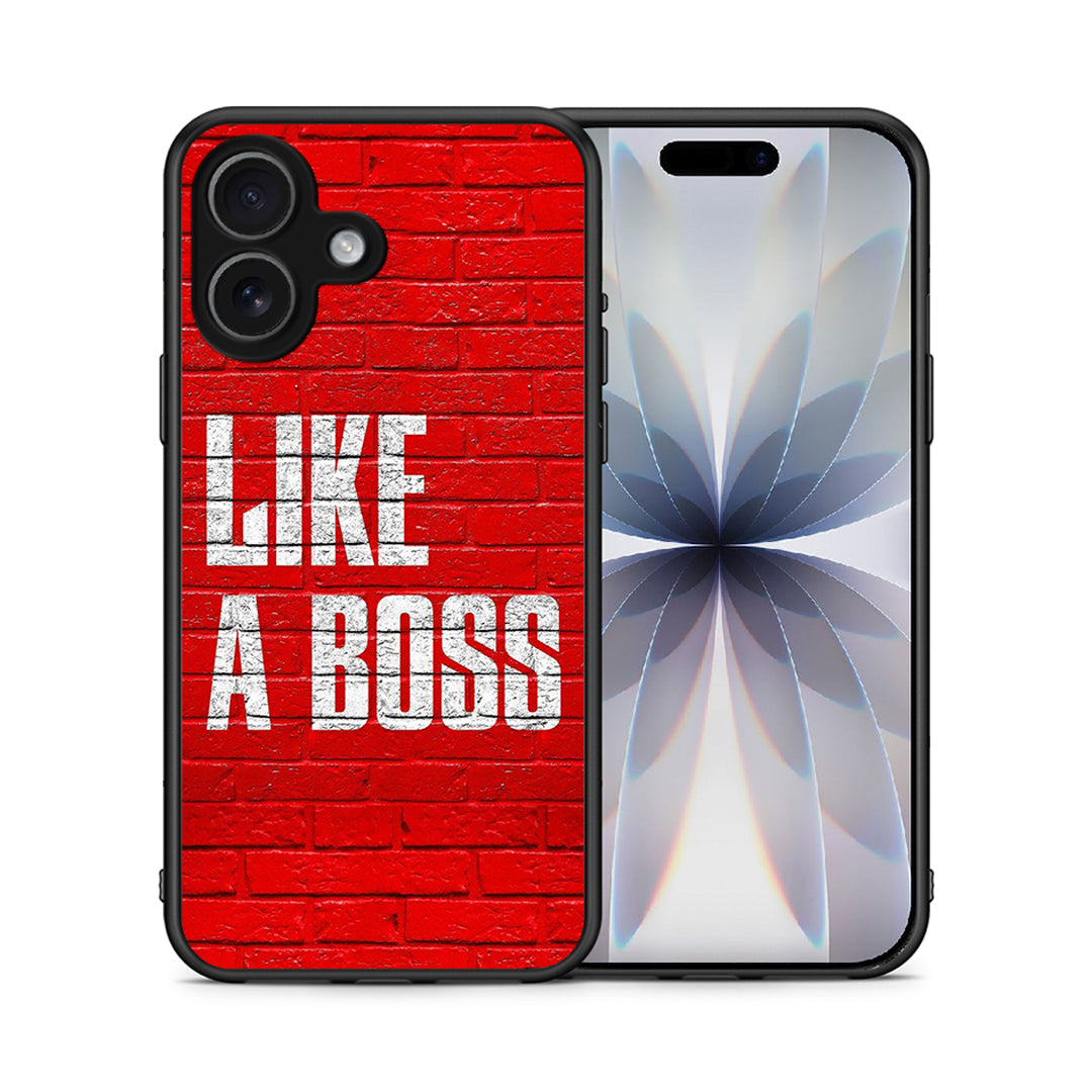 Θήκη iPhone 17 Like A Boss από τη Smartfits με σχέδιο στο πίσω μέρος και μαύρο περίβλημα | iPhone 17 Like A Boss case with colorful back and black bezels