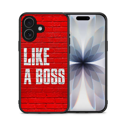 Θήκη iPhone 17 Like A Boss από τη Smartfits με σχέδιο στο πίσω μέρος και μαύρο περίβλημα | iPhone 17 Like A Boss case with colorful back and black bezels