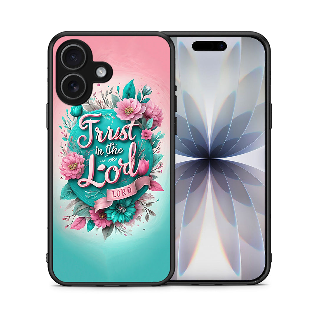 Θήκη iPhone 17 Lord Trust από τη Smartfits με σχέδιο στο πίσω μέρος και μαύρο περίβλημα | iPhone 17 Lord Trust case with colorful back and black bezels