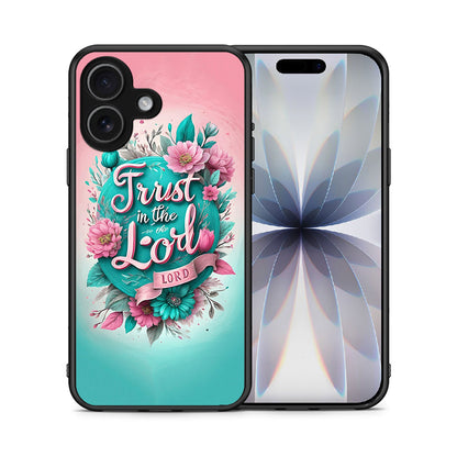 Θήκη iPhone 17 Lord Trust από τη Smartfits με σχέδιο στο πίσω μέρος και μαύρο περίβλημα | iPhone 17 Lord Trust case with colorful back and black bezels