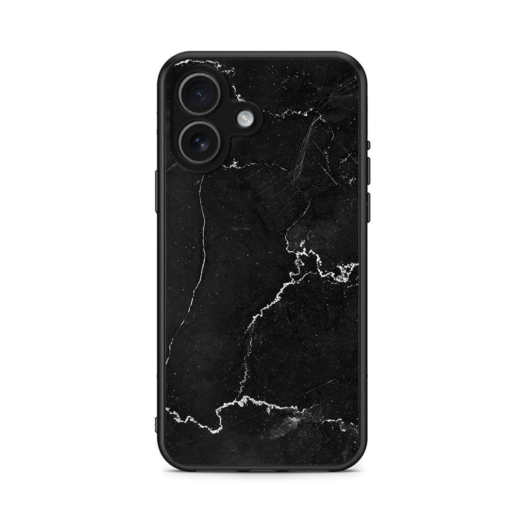 iPhone 17 Marble Black θήκη από τη Smartfits με σχέδιο στο πίσω μέρος και μαύρο περίβλημα | Smartphone case with colorful back and black bezels by Smartfits
