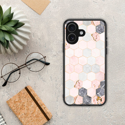 Marble Hexagon Pink - iPhone 17 θήκη