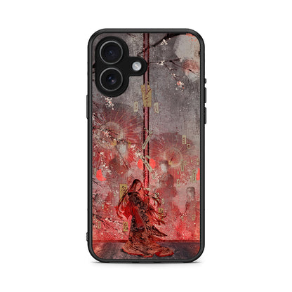 iPhone 17 Nezuko Kamado θήκη από τη Smartfits με σχέδιο στο πίσω μέρος και μαύρο περίβλημα | Smartphone case with colorful back and black bezels by Smartfits
