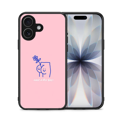 Θήκη iPhone 17 Nice Day από τη Smartfits με σχέδιο στο πίσω μέρος και μαύρο περίβλημα | iPhone 17 Nice Day case with colorful back and black bezels
