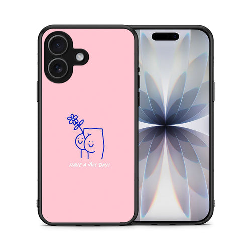 Θήκη iPhone 17 Nice Day από τη Smartfits με σχέδιο στο πίσω μέρος και μαύρο περίβλημα | iPhone 17 Nice Day case with colorful back and black bezels