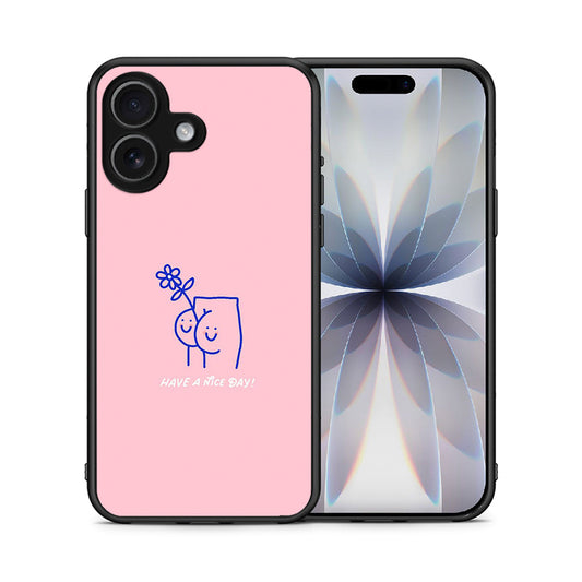 Θήκη iPhone 17 Nice Day από τη Smartfits με σχέδιο στο πίσω μέρος και μαύρο περίβλημα | iPhone 17 Nice Day case with colorful back and black bezels