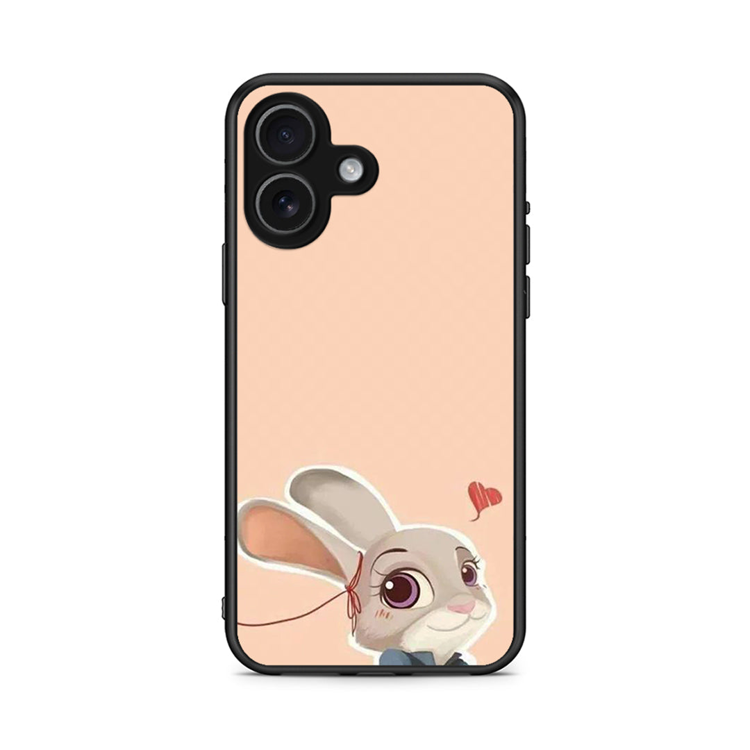 iPhone 17 Nick Wilde And Judy Hopps Love 2 θήκη από τη Smartfits με σχέδιο στο πίσω μέρος και μαύρο περίβλημα | Smartphone case with colorful back and black bezels by Smartfits