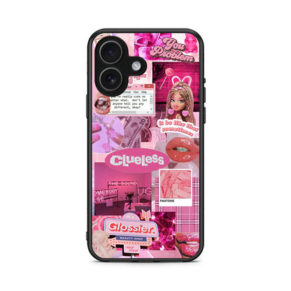 iPhone 17 Pink Love Θήκη Αγίου Βαλεντίνου από τη Smartfits με σχέδιο στο πίσω μέρος και μαύρο περίβλημα | Smartphone case with colorful back and black bezels by Smartfits