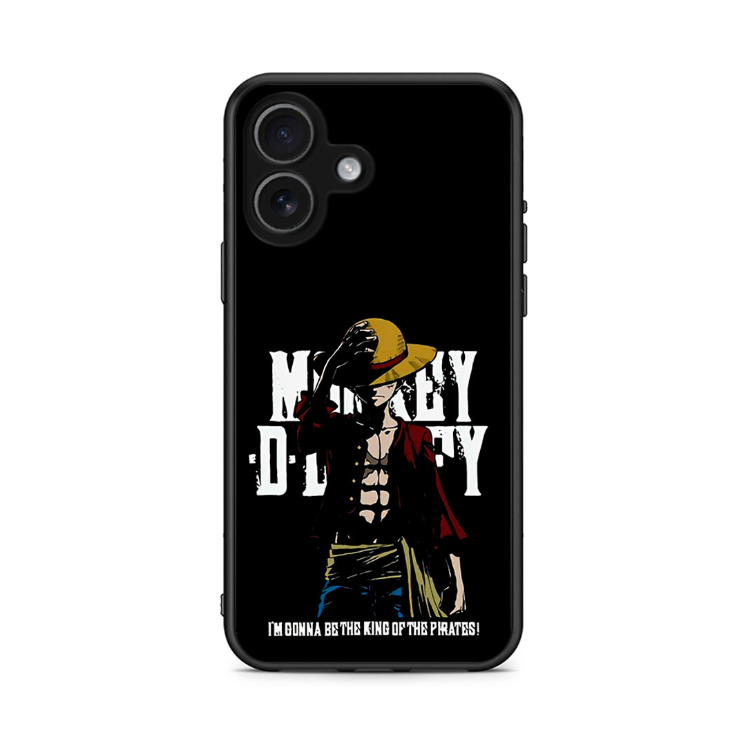 iPhone 17 Pirate King θήκη από τη Smartfits με σχέδιο στο πίσω μέρος και μαύρο περίβλημα | Smartphone case with colorful back and black bezels by Smartfits
